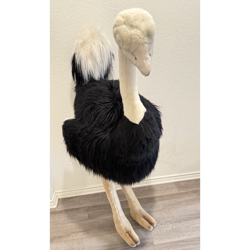 New With tags Rare VNTG FAO Schwarz 5 Foot Realistic Ostrich Plush